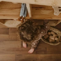 Bibliothèque avec bac de rangement - Sweedi Bois naturel