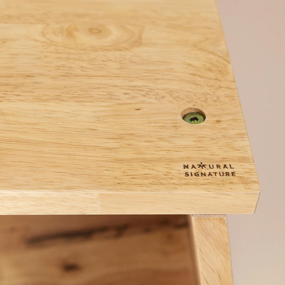 Bibliothèque avec bac de rangement - Sweedi Bois naturel