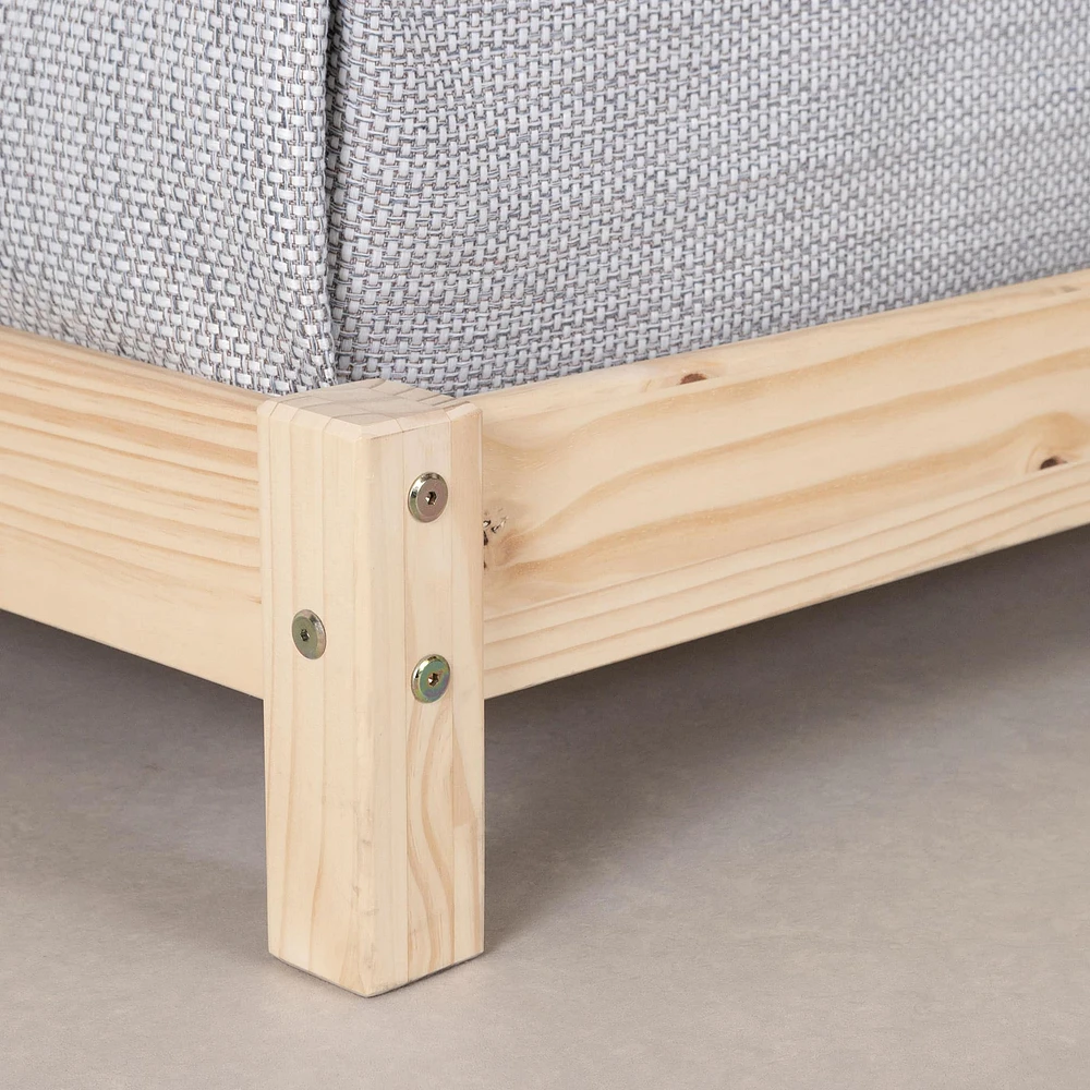 Twin Bed with House Bed Frame Headboard - Sweedi Natural