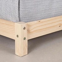 Twin Bed with House Bed Frame Headboard - Sweedi Natural