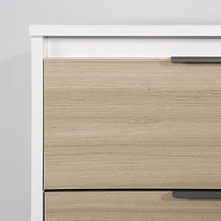 6-Drawer Double Dresser - Hourra Soft Elm and White