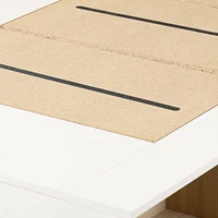 Platform Twin Bed with Open Storage Hourra - White