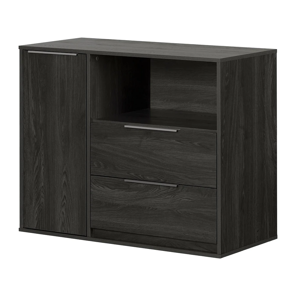 Door Chest with 2 Drawers - Hourra Gray Oak