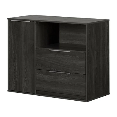 Door Chest with 2 Drawers - Hourra Gray Oak