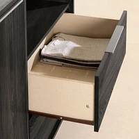 Door Chest with 2 Drawers - Hourra Gray Oak
