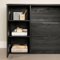 Door Chest with 2 Drawers - Hourra Gray Oak