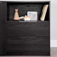 Door Chest with 2 Drawers - Hourra Gray Oak