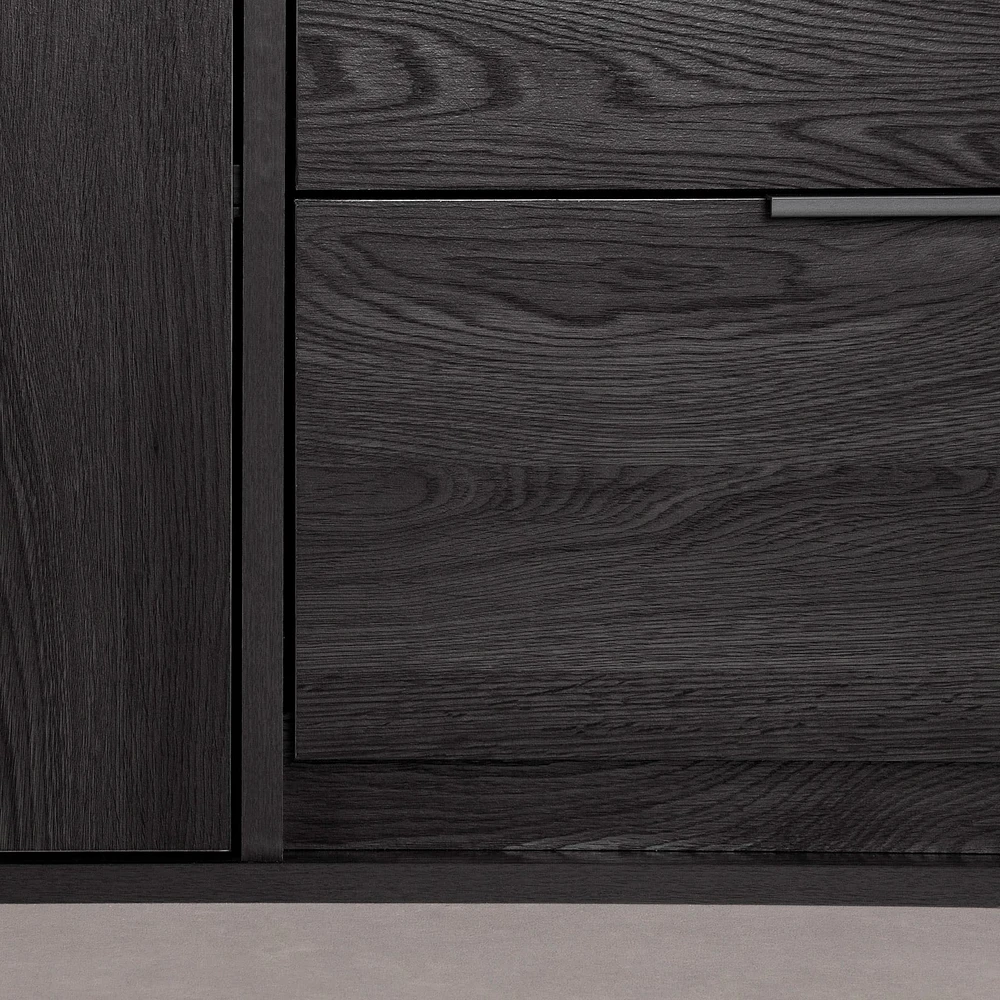 Door Chest with 2 Drawers - Hourra Gray Oak