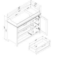 Changing Table - Daisie Pure White
