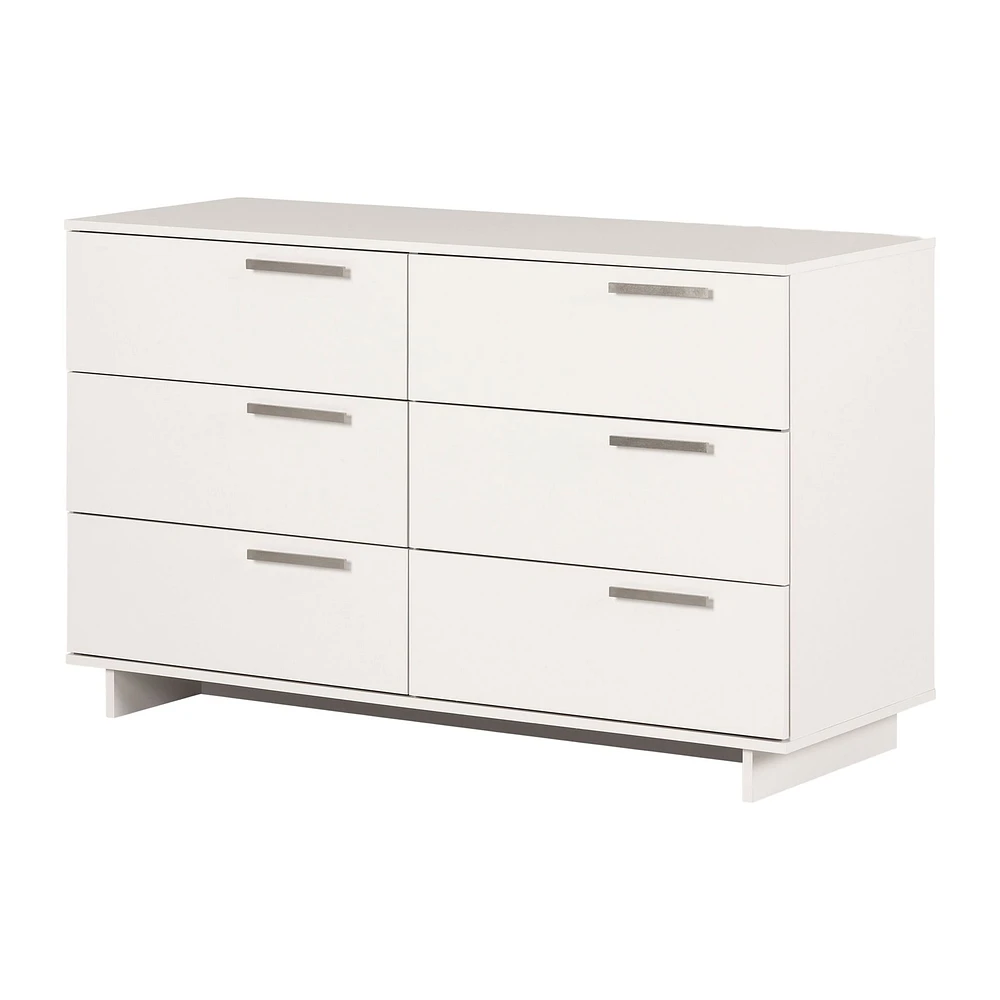 6-Drawer Double Dresser - Cavalleri Pure White
