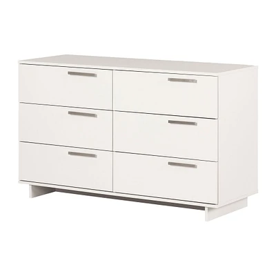 6-Drawer Double Dresser - Cavalleri Pure White