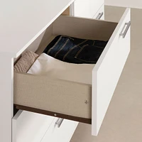 6-Drawer Double Dresser - Cavalleri Pure White