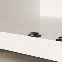 Armoire de rangement avec 2 portes - Farnel Blanc solide