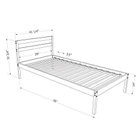 Lit Simple en bois - Sweedi Bois naturel