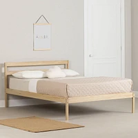 Lit Double en bois - Sweedi Bois naturel