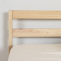 Lit Double en bois - Sweedi Bois naturel
