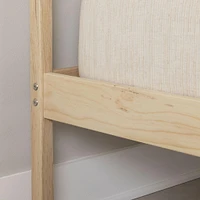 Lit Double en bois - Sweedi Bois naturel