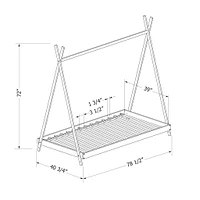 Twin Bed - Sweedi Natural Wood