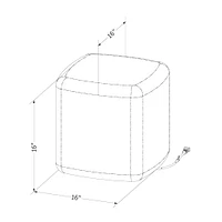 Table de Nuit / Tabouret Lumineux pour Enfants - Sweedi Blanc
