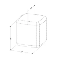 Kids Stool / Nightstand - Sweedi Greige
