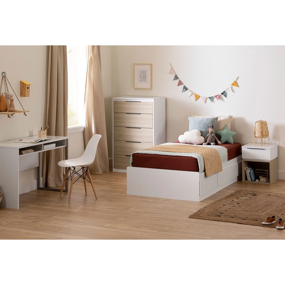 Lit Simple matelot 3 tiroirs