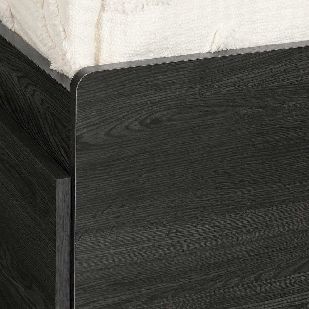 Twin Mates Bed with 3 Drawers - Hourra Gray Oak