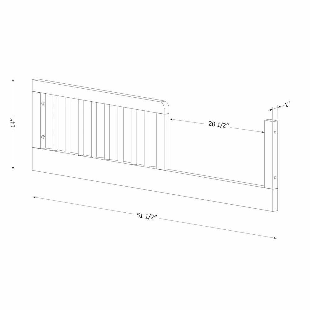 Barrière de transition pour Couchette - Balka Vert sauge