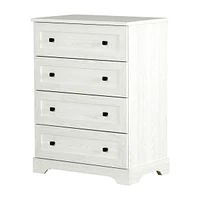 Commode 4 Tiroirs - Hazen Pin blanc