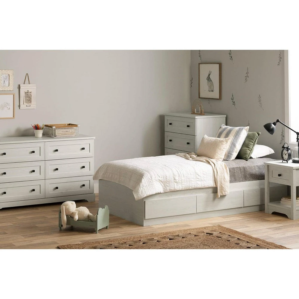 Commode 4 Tiroirs - Hazen Pin blanc