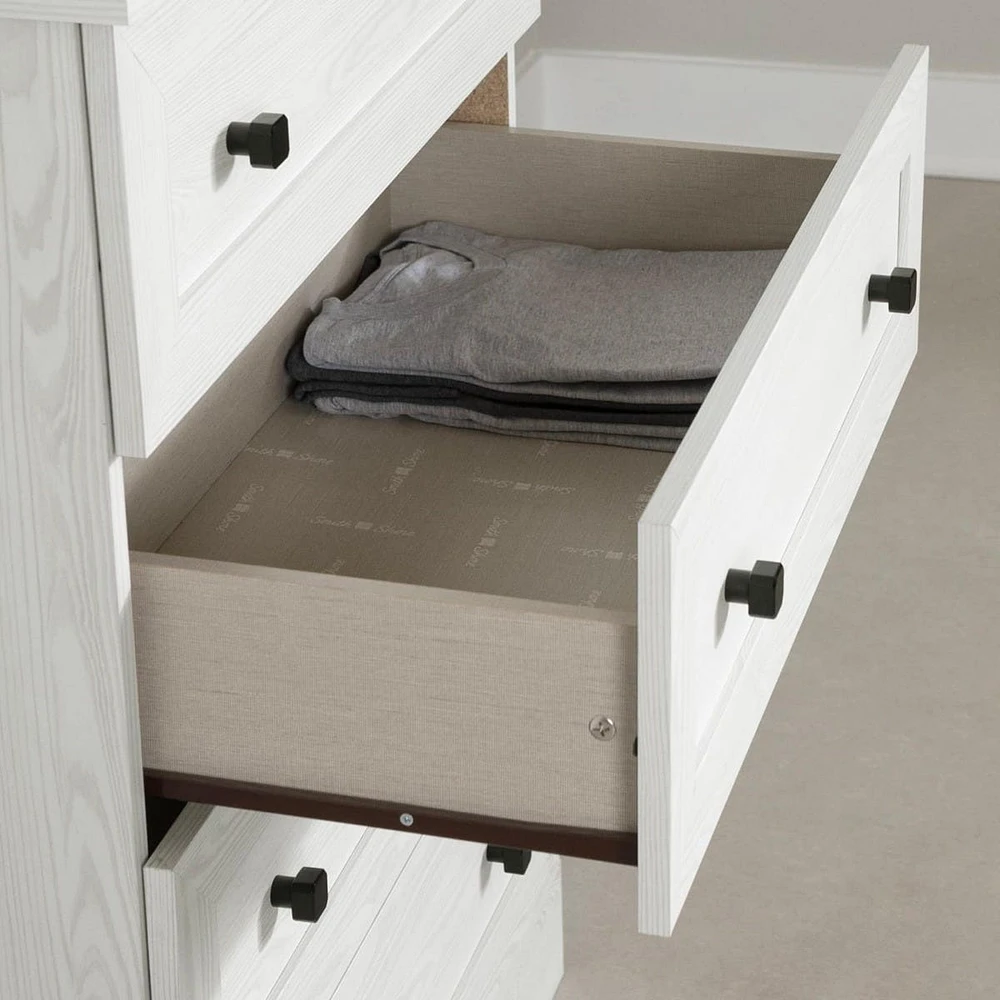 Commode 4 Tiroirs - Hazen Pin blanc