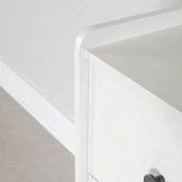 Nightstand - Bebble Soft Gray and White