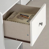 Nightstand - Bebble Soft Gray and White