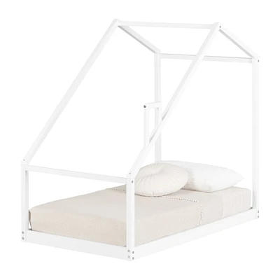 Sweedi - House Bed with Chimney for Baby - White