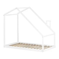 Sweedi - House Bed with Chimney for Baby - White