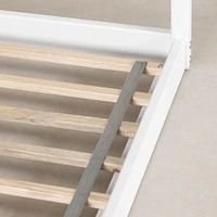 Sweedi - House Bed with Chimney for Baby - White