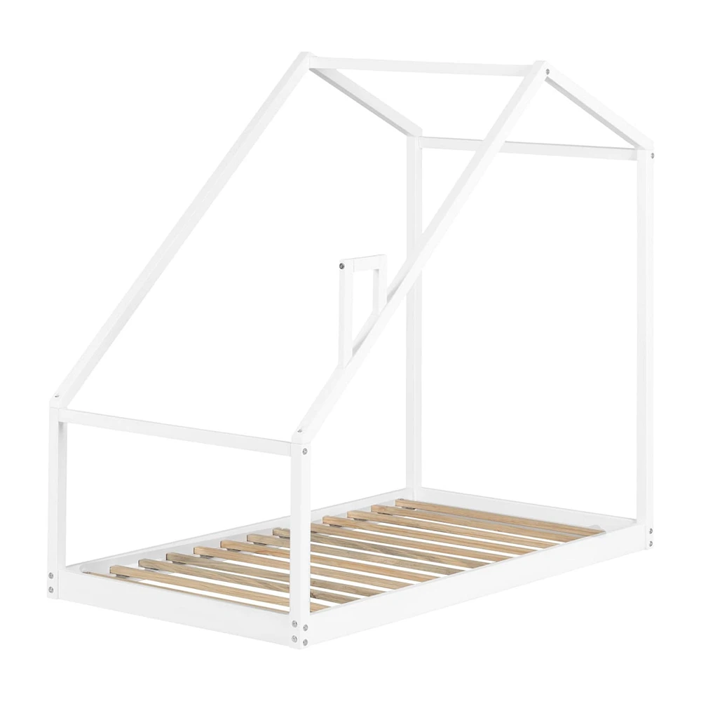 Sweedi - House Bed with Chimney for Baby - White