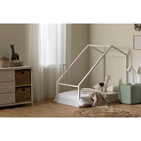 Sweedi - House Bed with Chimney for Baby - White