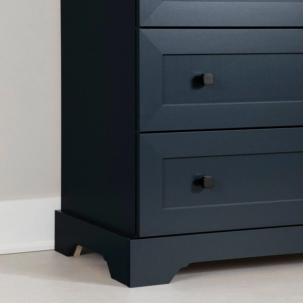 Commode double 6 Tiroirs - Hazen Bleu Marine
