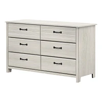Commode Double 6 Tiroirs - Ulysses Chêne Hivernal
