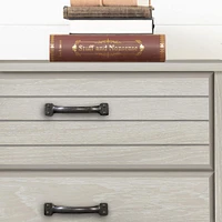 Commode Double 6 Tiroirs - Ulysses Chêne Hivernal