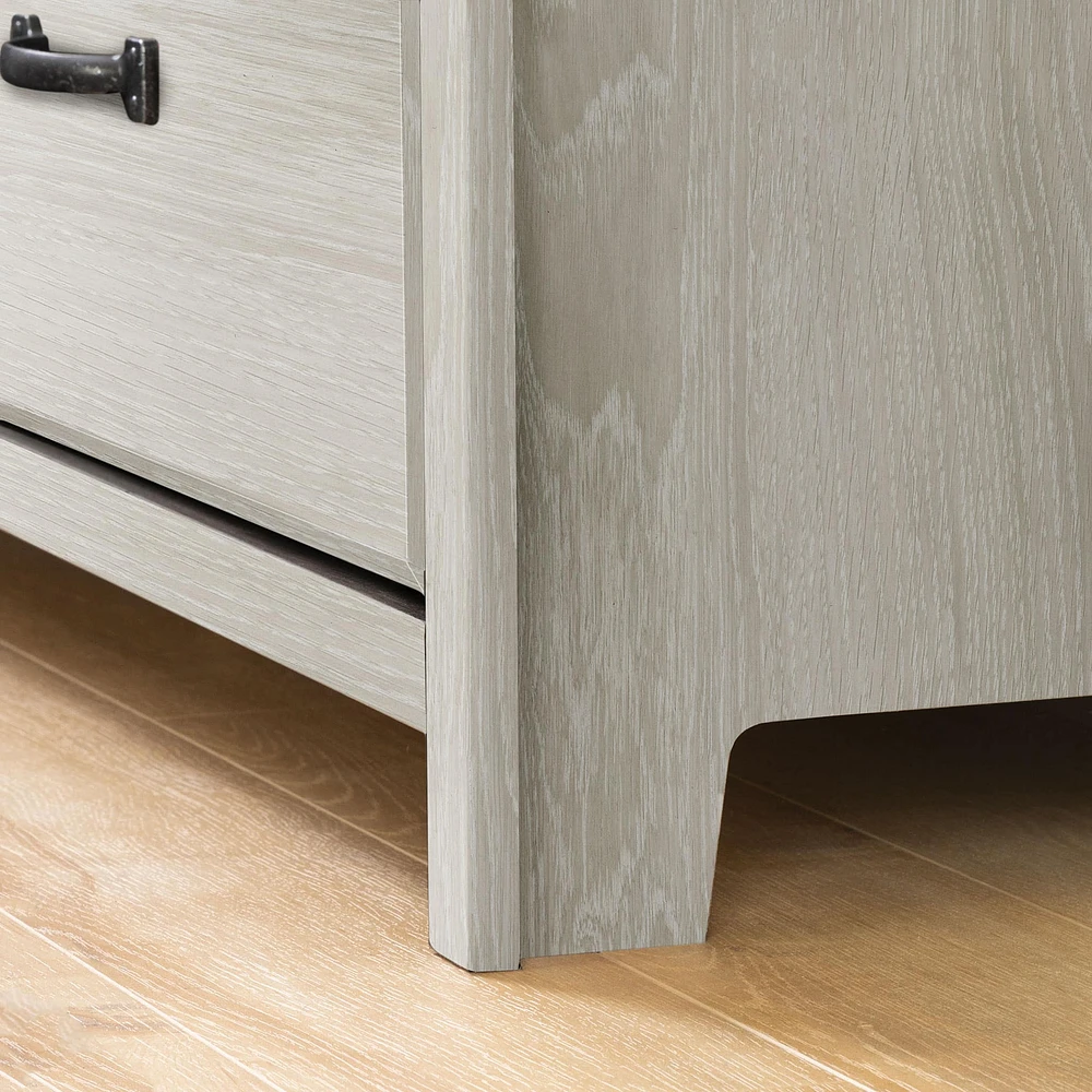 Commode Double 6 Tiroirs - Ulysses Chêne Hivernal