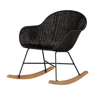 Rocking Chair - Balka Black Rattan