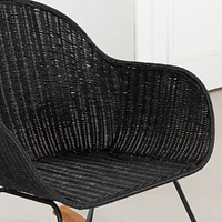 Rocking Chair - Balka Black Rattan
