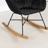 Rocking Chair - Balka Black Rattan