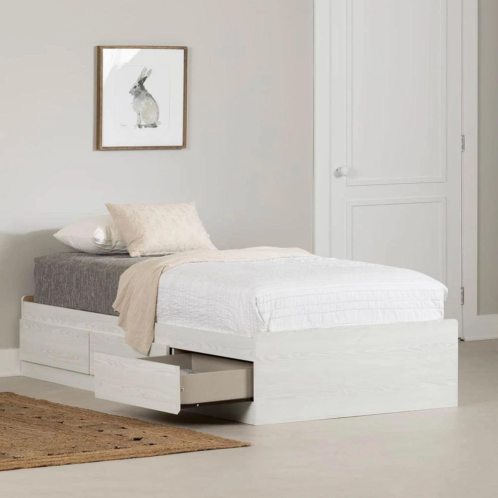 Twin Mates Bed - Hazen White Pine