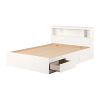 Double Bed and Headboard Set - Fusion Pure White