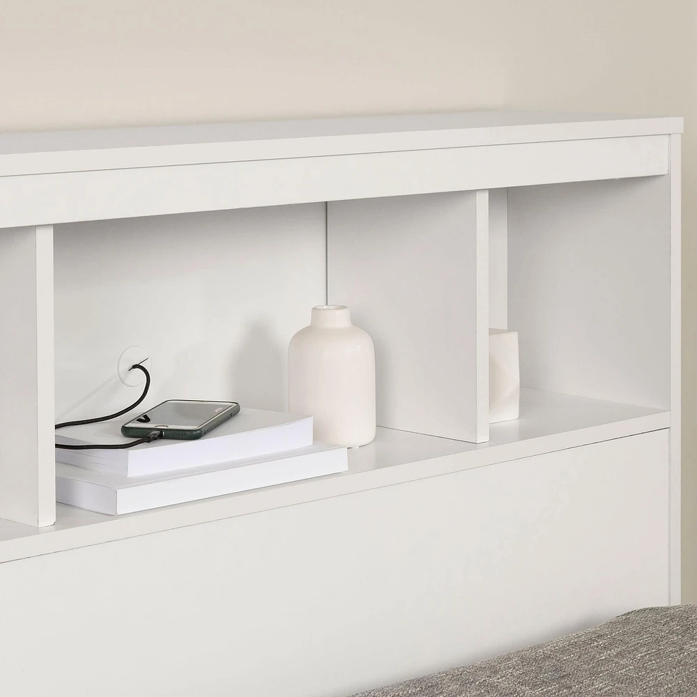 Double Bed and Headboard Set - Fusion Pure White