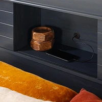 Twin Bed and Headboard Set - Ulysses Blueberry
