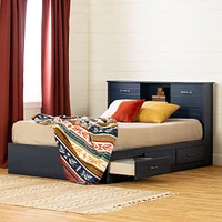 Double Bed and Headboard Set - Ulysses Blueberry