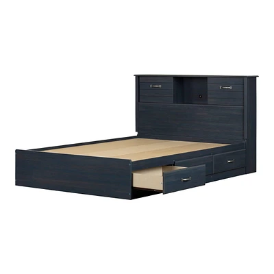 Double Bed and Headboard Set - Ulysses Blueberry